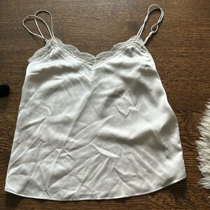 Abercrombie Lace Trim Double Strap Camisole